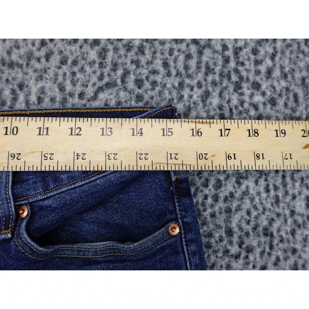 Levis 511 Cutoff Shorts Mens 31 Blue Slim Fit Medium Wash Raw Hem 36555-0326